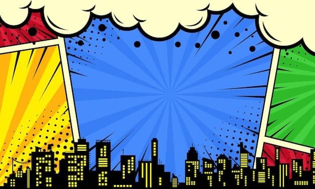 A vibrant comic-style landscape representing your form-building journey